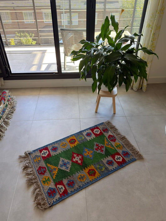 Colorful patterned rug 